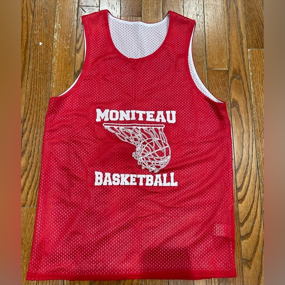 Moniteau Basketball Red and White Jersey - Picture 2 of 10
